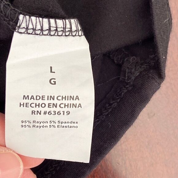 𝅺nwt Bebe Sport Black Logo Top - Size Large - Picture 5 of 8